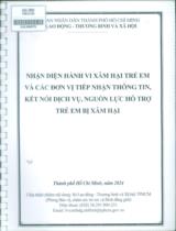 Nhận diện hành vi xâm hại trẻ em và các đơn vị tiếp nhận thông tin, kết nối dịch vụ, nguồn lực hỗ trợ trẻ em bị xâm hại / Ủy ban nhân dân thành phố Hồ Chí Minh. Sở lao động - thương binh và xã hội