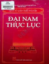 Đại Nam thực lục : Quốc sử quán Triều Nguyễn / Nguyễn Ngọc Tỉnh: dịch ; Đào Duy Anh: hiệu đính . T.1