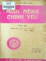 Minh mệnh chính yếu / Võ Khắc Văn, Lê Phục Thiện dịch . T.III - Q.8,9,10,11,12, và 13