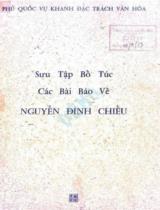 Sưu tập bổ túc các bài báo các bài báo về Nguyễn Đình Chiểu